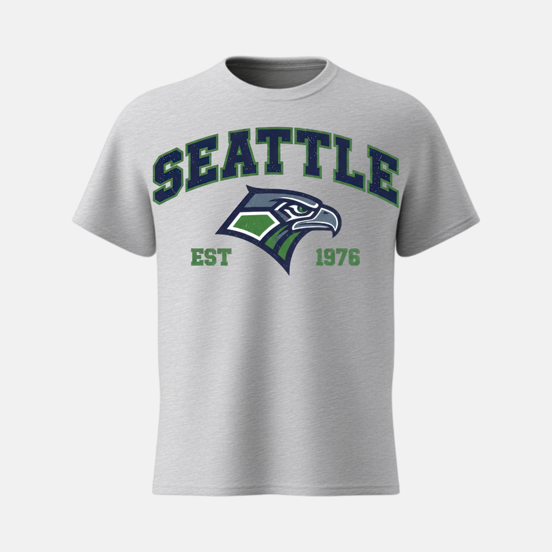 Seattle Seahawks 1976 Retro Short Sleeve