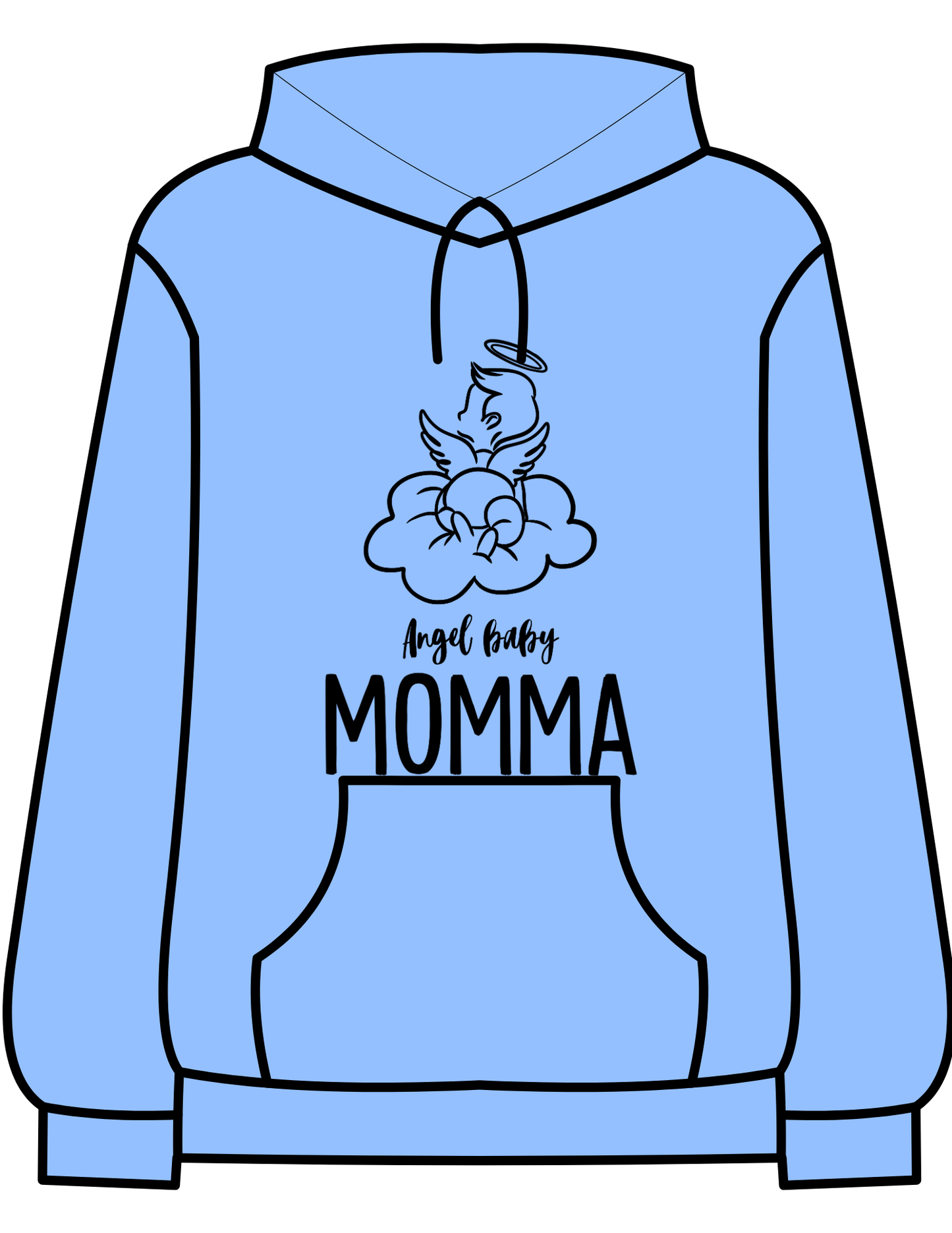 👼 Angel Baby MOMMA – Commemorative Hoodie