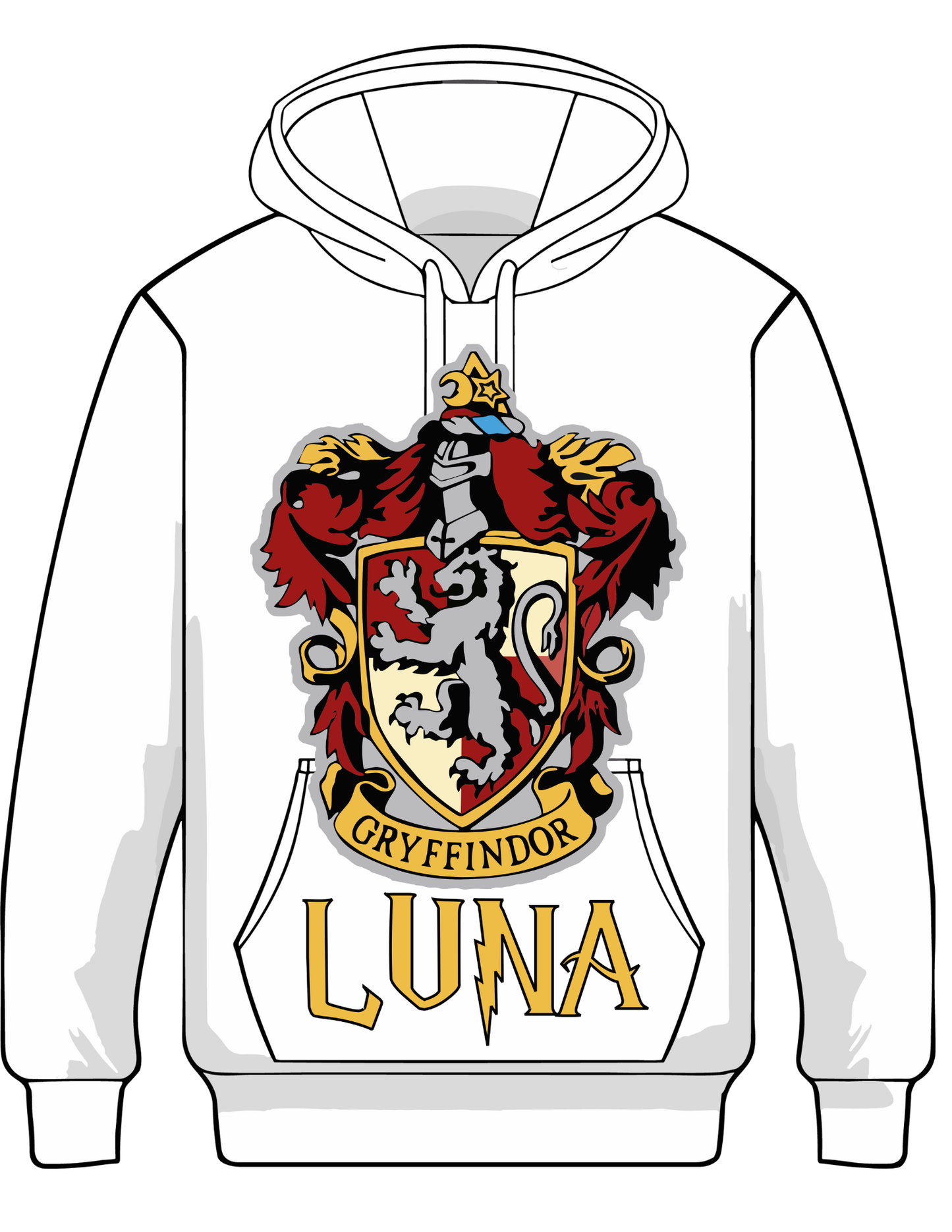 π§ Personalized Hogwarts House Hoodie β Youth & Adult Sizes