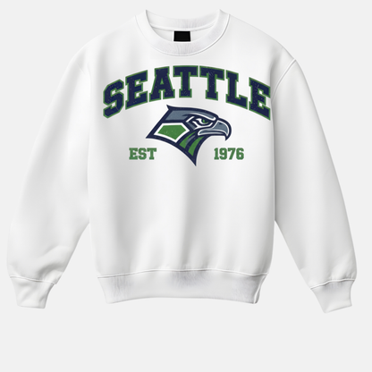 “Retro Seattle 1976 football crewneck sweatshirt”