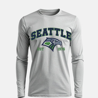 “Seattle 1976 retro football long sleeve shirt”