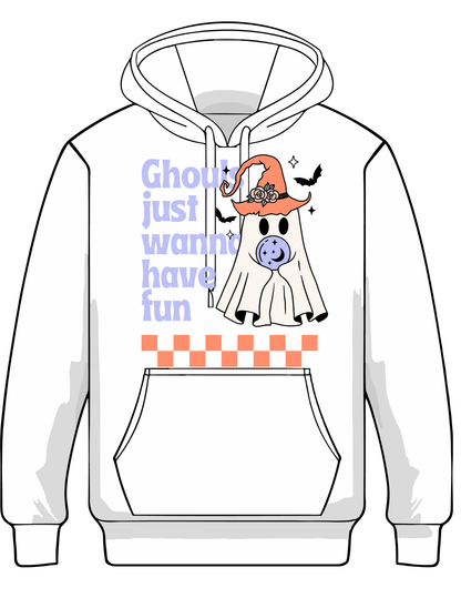 “Halloween hoodie with Ghouls Just Wanna Have Fun graphic”
