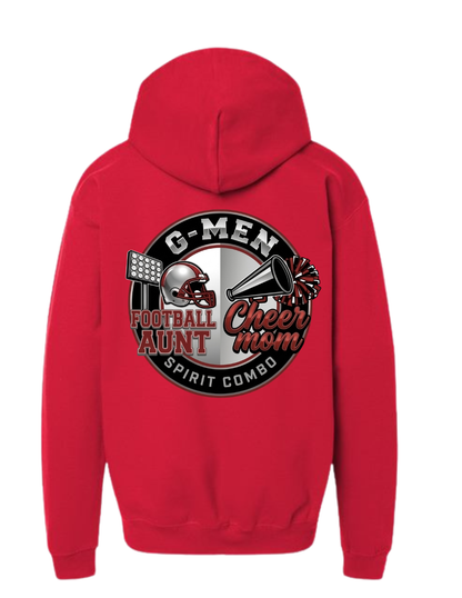 G-MEN Football Aunt & Cheer Mom Spirit Combo Unisex Hoodie | Custom Game Day Apparel