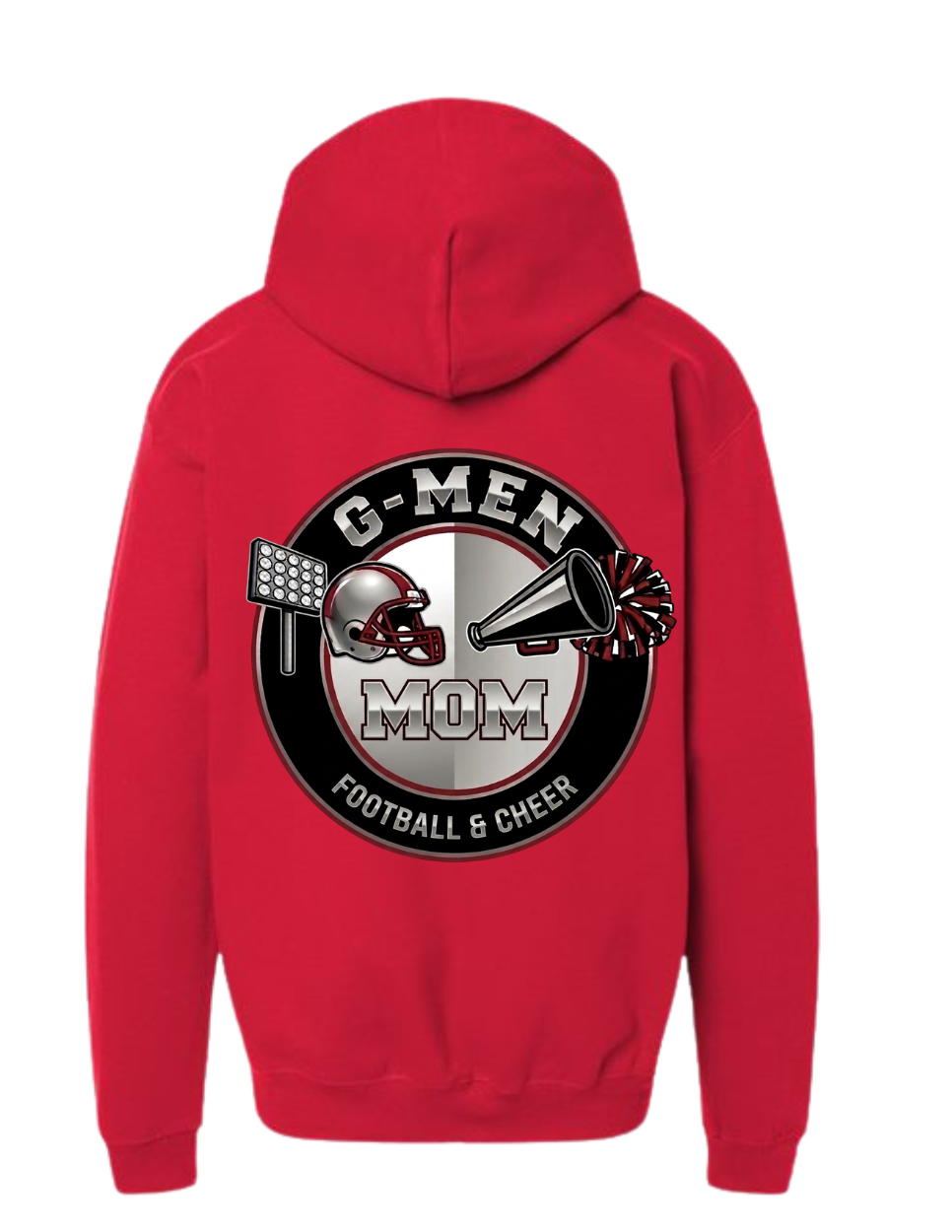 G-MEN Football & Cheer Mom Spirit Unisex Hoodie | Custom High School Apparel