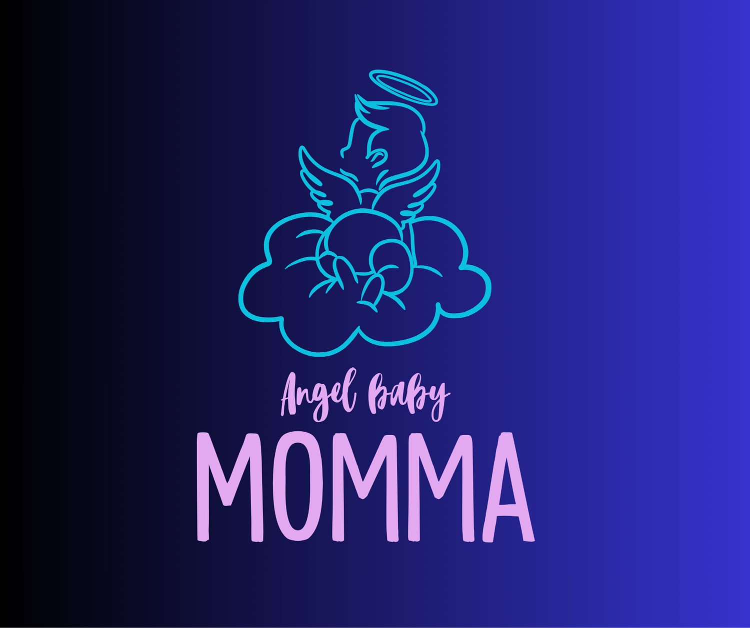 “Angel Baby MOMMA memorial mousepad with soft remembrance design”