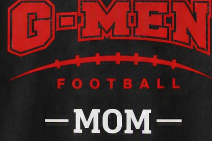 🏈 G‑MEN Mom Fan Gear Crewneck – Black & Red Edition